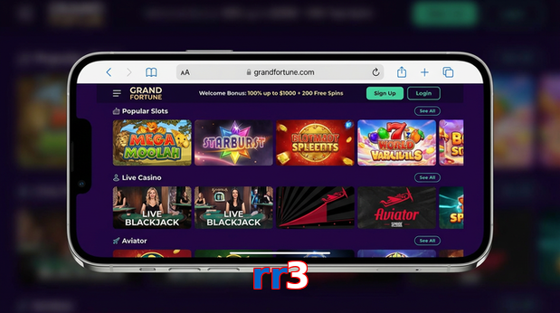 Main screen of Rr3 ios page for PK players